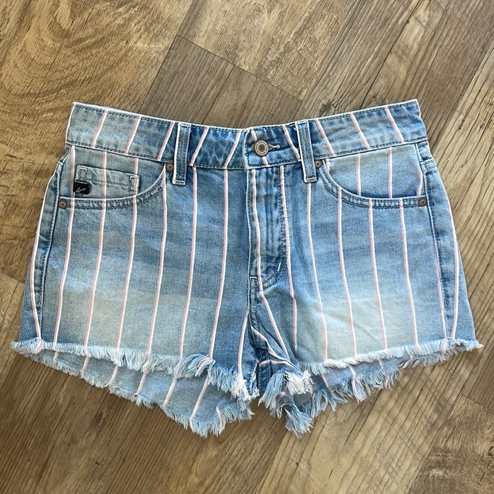 Kancan Jean shorts striped
